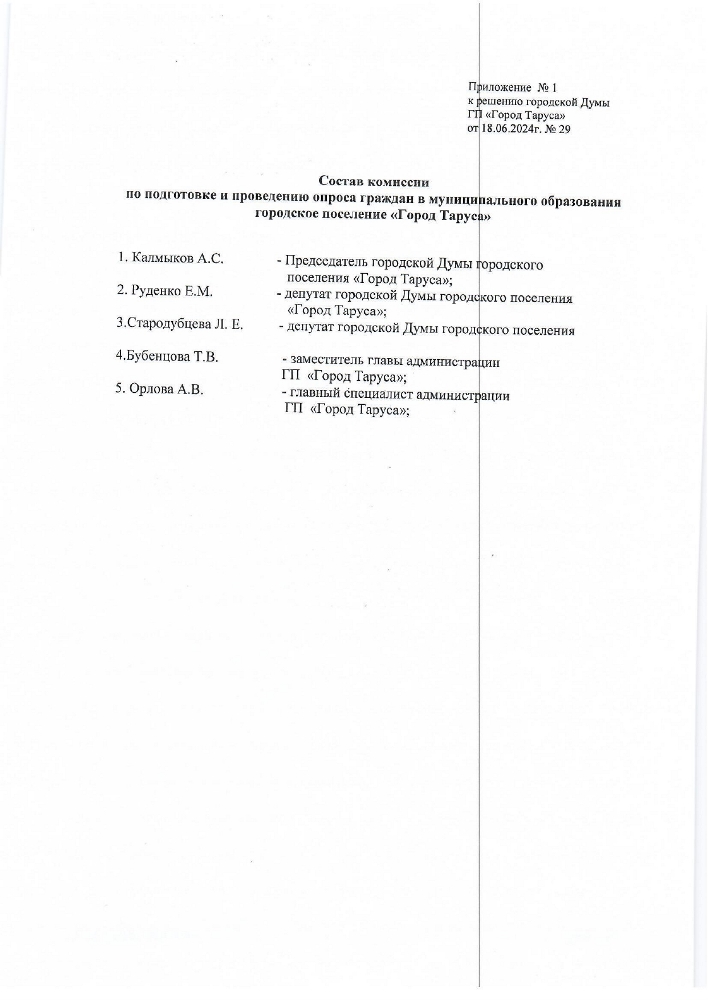 О проведении опроса граждан  городского поселения «Город Таруса» для выявления мнения населения о необходимости организации муниципальной общественной бани